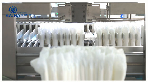 Full Servo Mitsubishi 250PPM Lady Menstrual Pad Making Machine