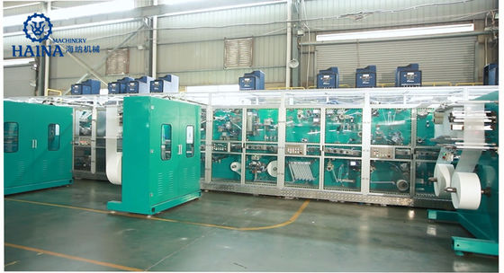 Simens System 0.6Mpa 2 Pieces Period Pad Making Machine
