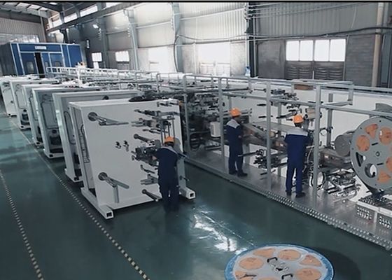 Pulp Molding 85% Efficiency 500pcs/Min Baby Diaper Machinery
