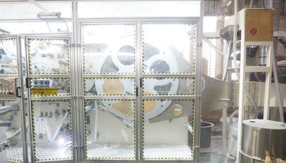 Servo Driven 220KW 280mm Fluff Type Sanitary Napkin Machine