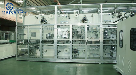 250 - 300KW Disposable Pampers T Shape Diaper Manufacturing Machine