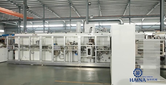 CE Full servo 400KW Baby Diaper Production Line 800ppm