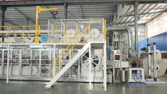 380VAC 600ppm Nonwoven Topsheet Baby Diaper Machinery