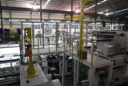 Remote Control 250PPM 400KW Lady Menstrual Pad Making Machine