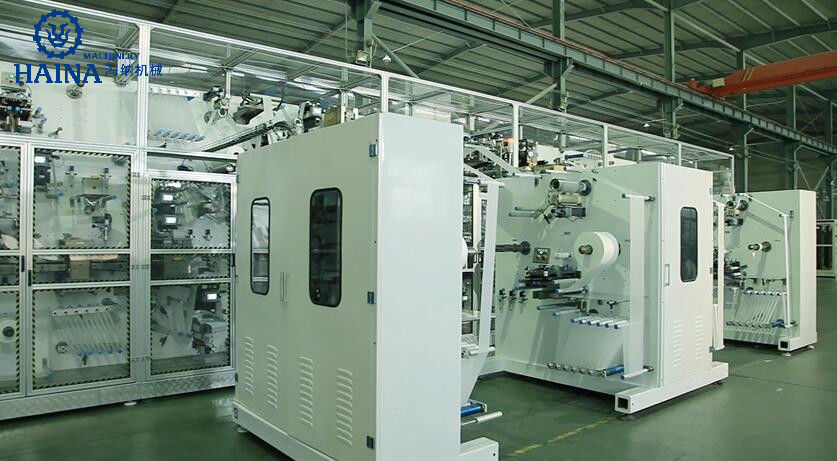 320KW 500pcs/Min Elastic Ear T Shape Diaper Manufacturing Machine