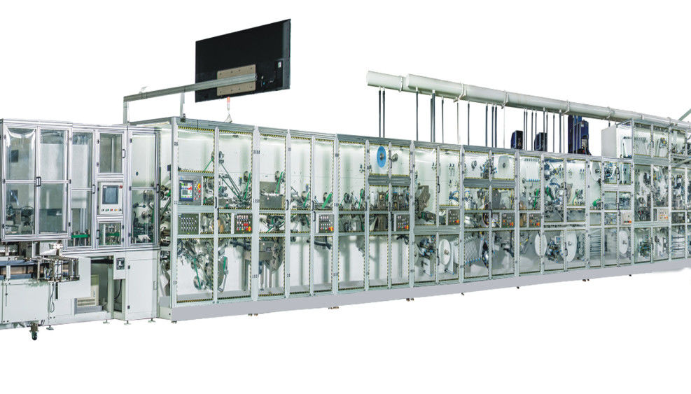 Full Servo Mechanical 280mm Sanitary Napkin Pad Making Machine